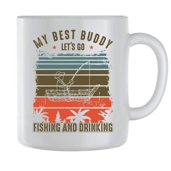 Drinking Coffee Mugs for Men Women Trendy Fishing Lover Graphic Cup Gift196