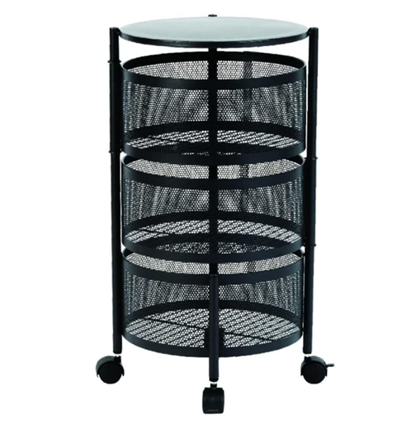 360 Multipurpose Round Rotating Storage With 3 Layers