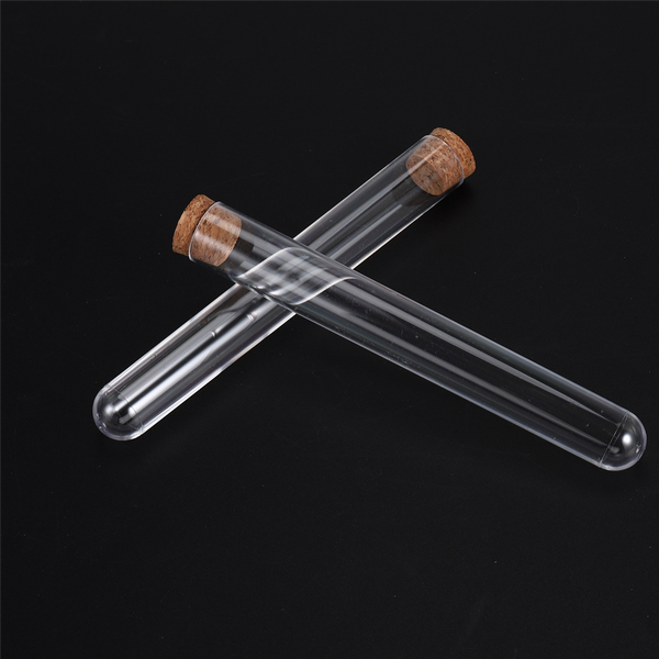 50Pcs 20X150Mm 30Ml Plastic Test Tube With Cork Clear