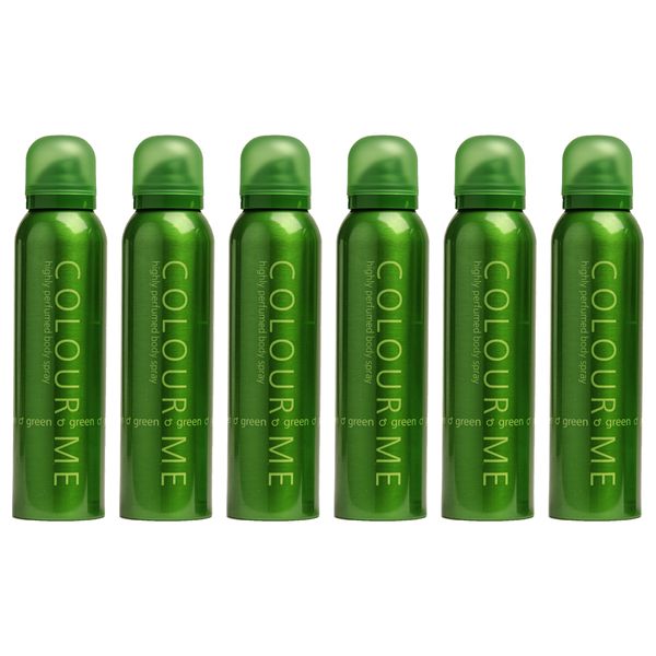 Colour Me Green Body Spray Pack of 6