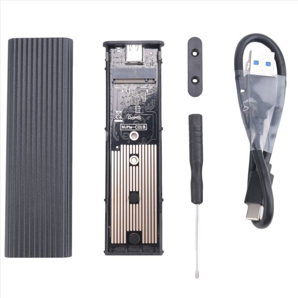 M2 Ssd Case Nvme Enclosure M 2 To Usb Ssd Adapter For Nvme Pcie (D)