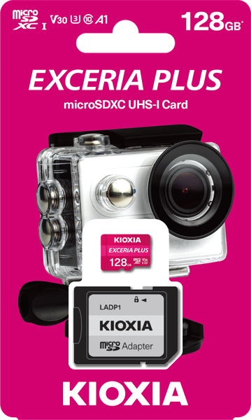 Kioxia 128GB 100Mb/s MicroSD Card C10 Exceria Plus