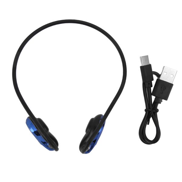 Open Ear Headphones Stereo Sound Noise Reduction Wireless Bluetooth 5.3Blue