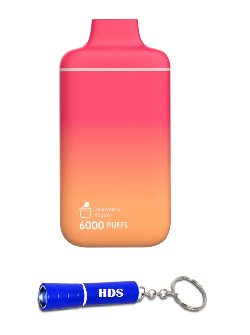 Chillax 6000 Puff Disposable Vape- Strawberry Yogurt with HDS Branded Torch, Shop Today. Get it Tomorrow!