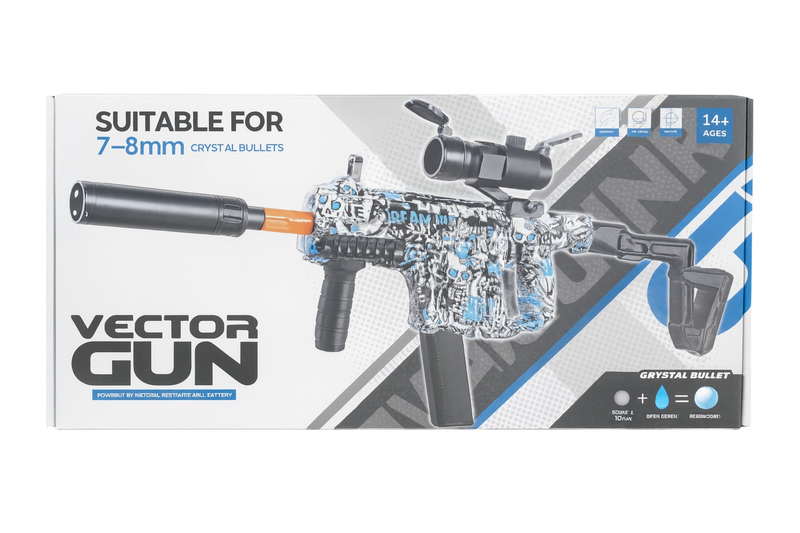 ZYS VECTOR Gun (7-8mm water bead Toy Blaster)