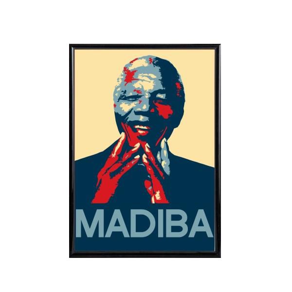 Nelson Mandela Pop Art Poster A1