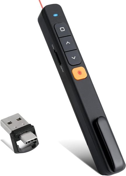 Wireless Presentation Clicker, 2.4GHz 100FT Wireless Range