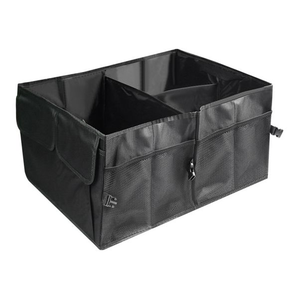 58 L Collapsible Trunk Organizer with Lid, Sturdy Car Storage for SUV Auto