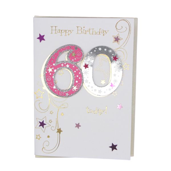 Happy 60th Birthday card - Female