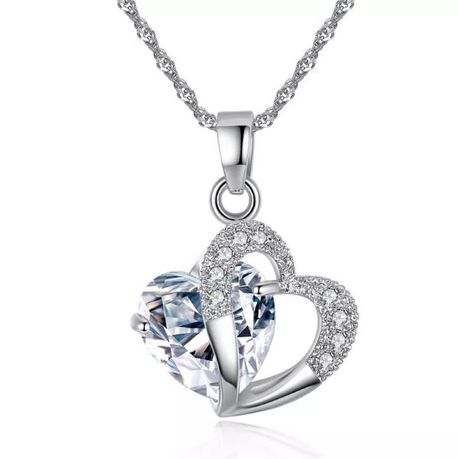 Charmane Silver Heart Pendant Necklace