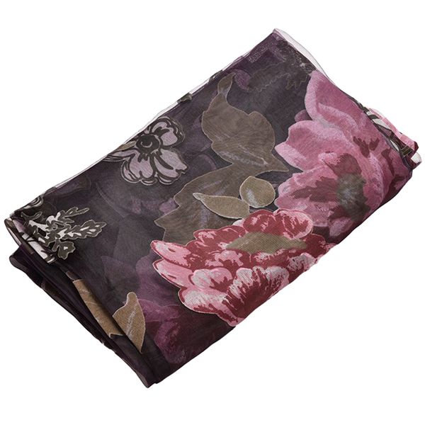 Glass Door Decorative Curtain Bedroom Peony Voile Curtain Tulle with Lace H