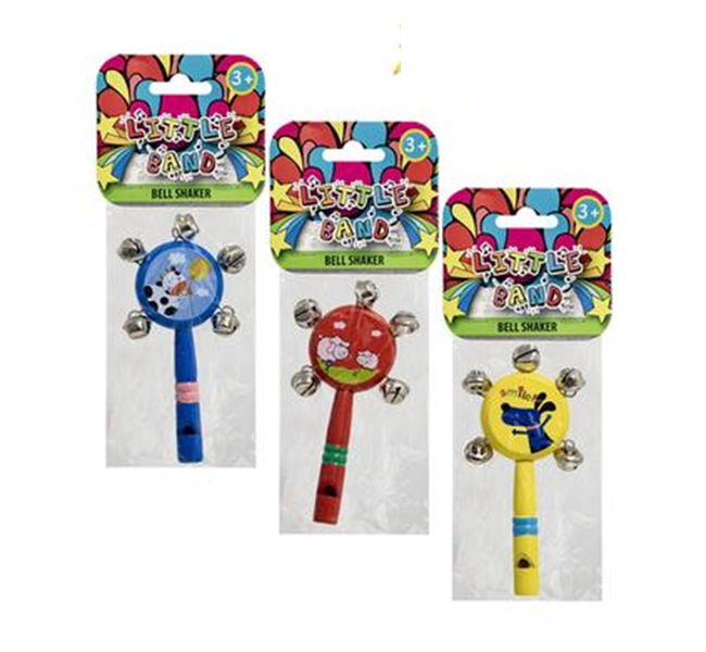 Little Band - Musical Bell Shaker (12.5x5cm) x 3