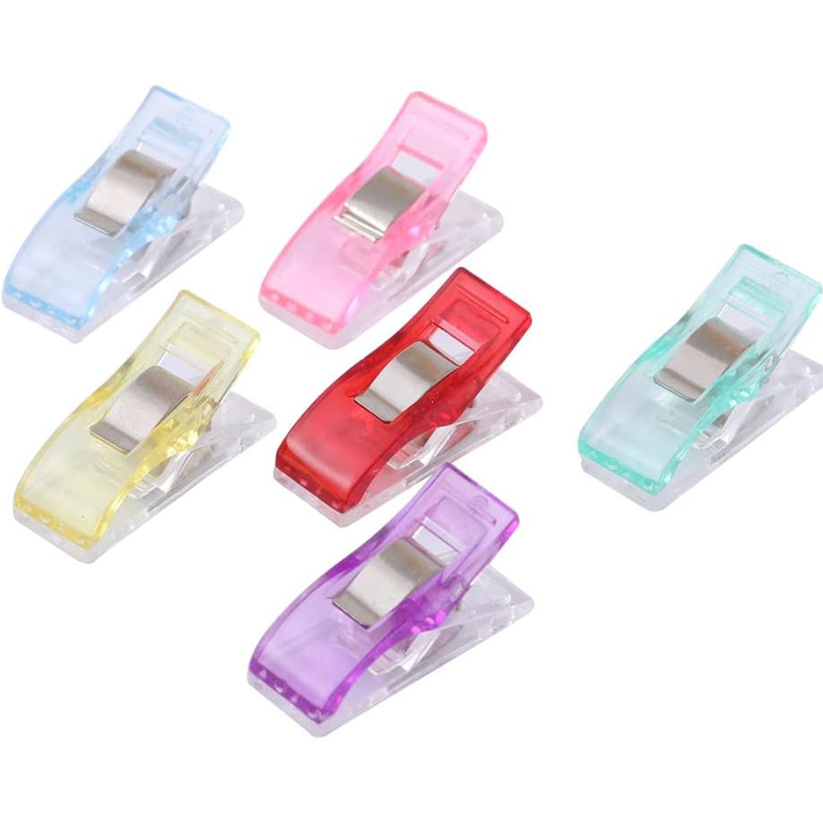 100Pcs Multicolor Craft Clips Multipurpose Plastic Clips for Sewing ...