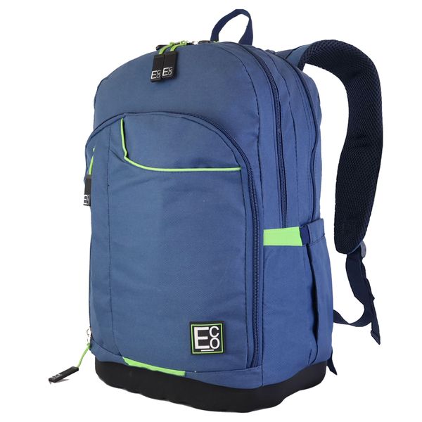 ECO Smart Air-Flow Hardbase Orthopedic Bag &amp; Laptop Backpack - Navy Blue
