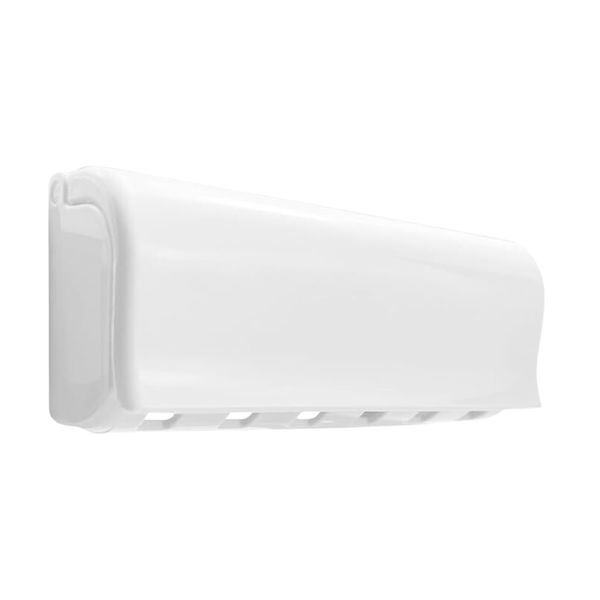 Wall Mounted Self-Adhesive 6 Slot Toothbrush Holder - 2 Pack