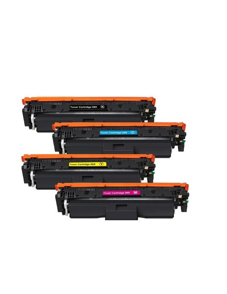 Compatible Canon 069 Black/Cyan/Magenta/Yellow Toner Combo