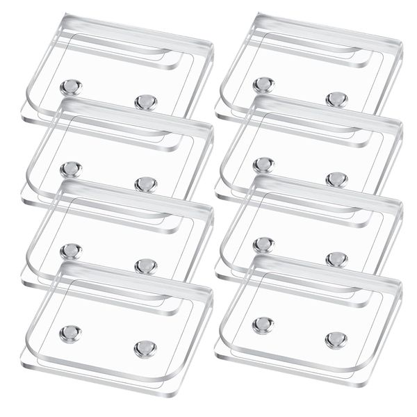 Home Self Adhesive Replacement Shower Curtain Clip Set of 8 (5cm)