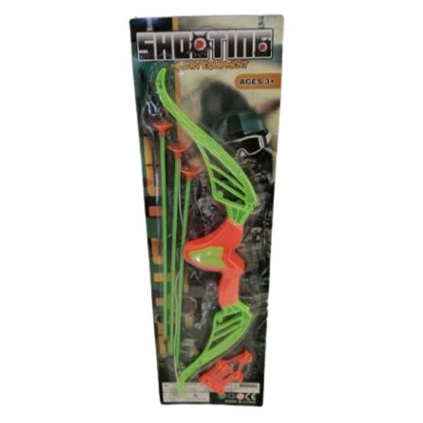 Green Bow And Arrow Toy - 3 Piece
