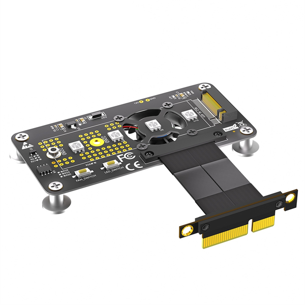 3 in 1 M 2( Ngff) Nvme M-Key Ssd To Pci-E 4 x Extension Cable (10Cm)