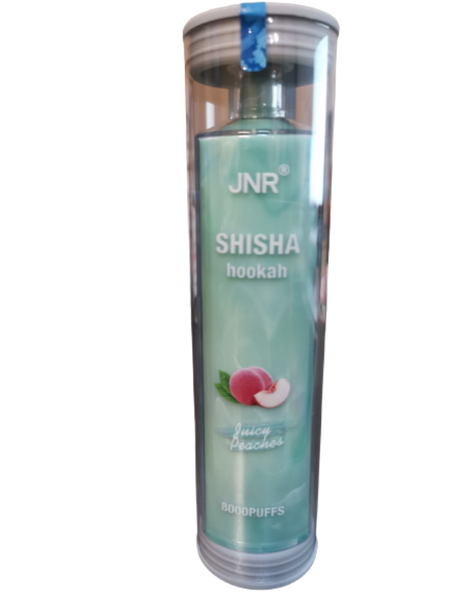 JNR ShiSha Hookah - Juicy Peaches 8000 Puffs - Disposable 2%