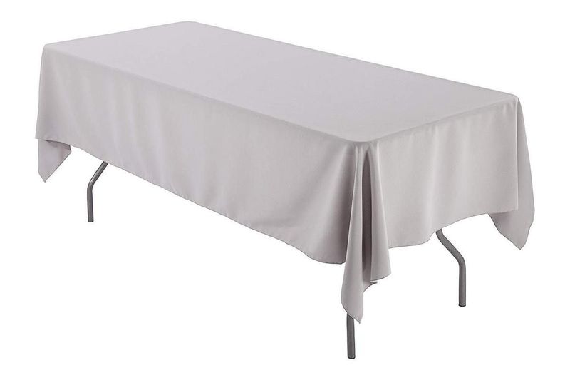Silver Tablecloth 2.5x1.5m