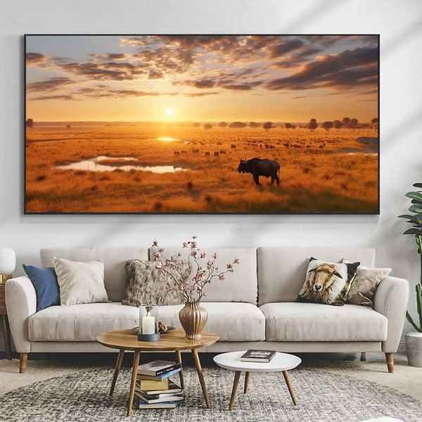 Canvas Wall Decor - Savannah Symphony Safari View- 0243
