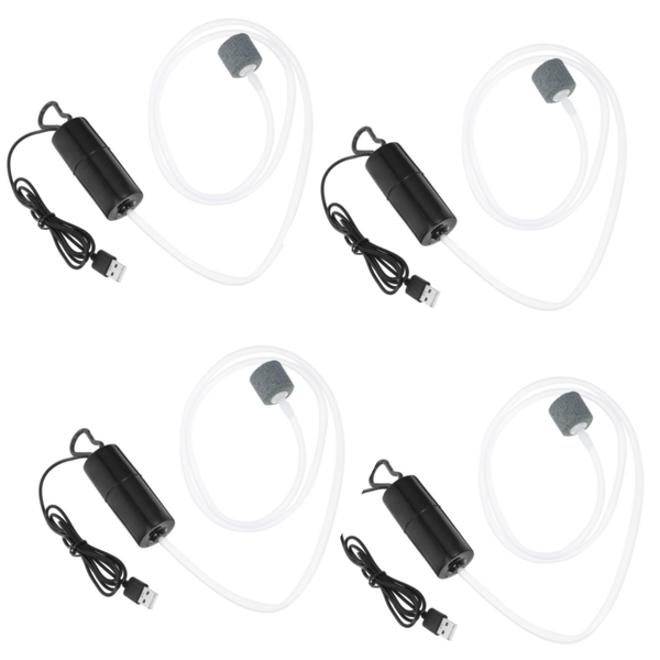 4 Piece Fish Air Pump Oxygenation Tool Copper Pump for Fish Mini Air Pump