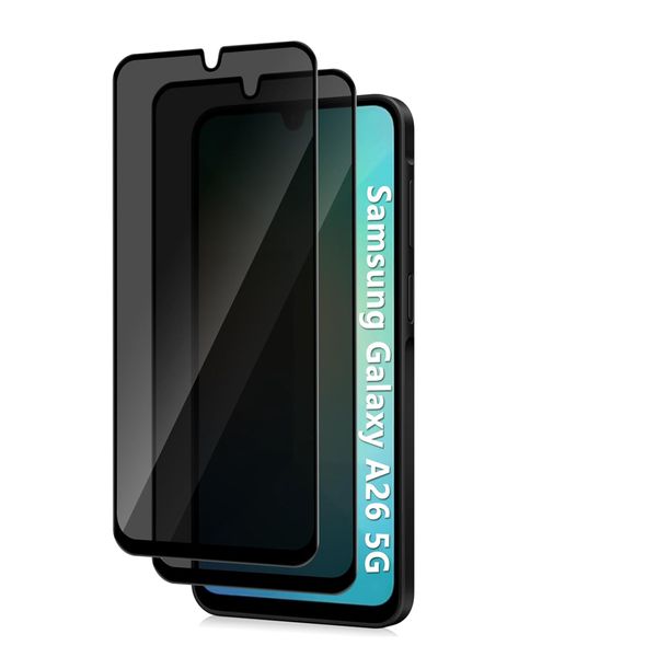 Privacy Tempered Glass Screen Protector Compatible with Samsung A36(Pack-2)