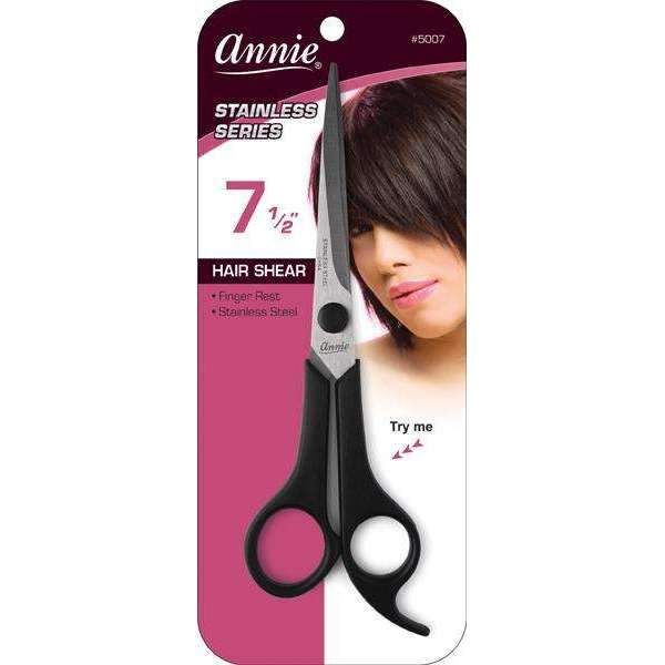 Ann05007 - Annie - Hair Shears 7.5" Black - 4 Pack