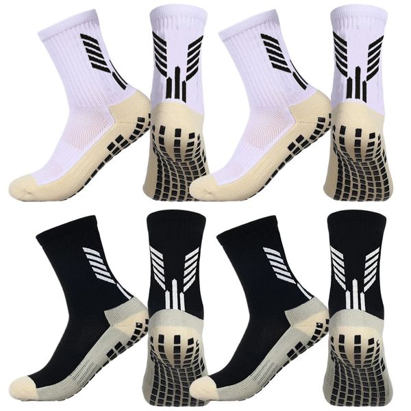 4Pair Non Slip Grip Sports Socks Football Rugby Soccer