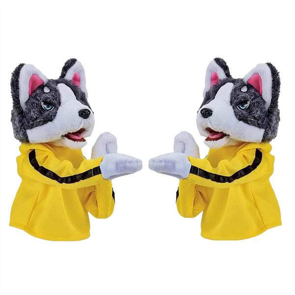 New Dog Boxing Hand Puppet Toy-Feeling Family Hand Puppets 2 Pcs