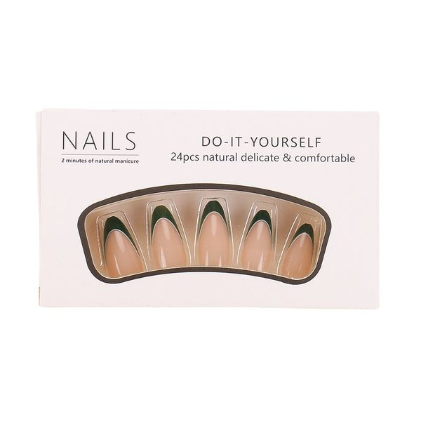 BZ1487Handmade Press-on Nails Small Size &amp; Color All-in One- 24Piece