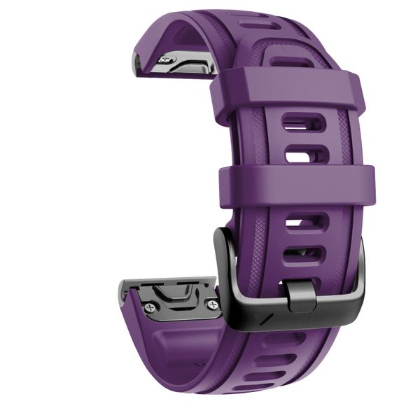 Silicone Band for Garmin Fenix 7s(20mm) -Purple