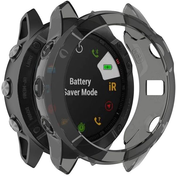TPU Silicone Protective Case Compatible with Garmin Fenix 5X - Black