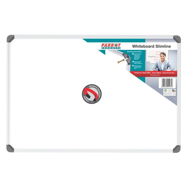Parrot Products Slimline Magnetic Whiteboard 900 × 600mm