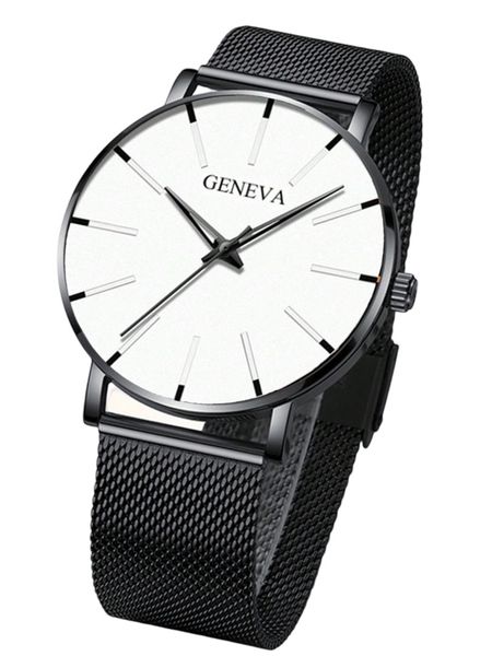 Geneva Fashionable Casual Business Quartz Watch