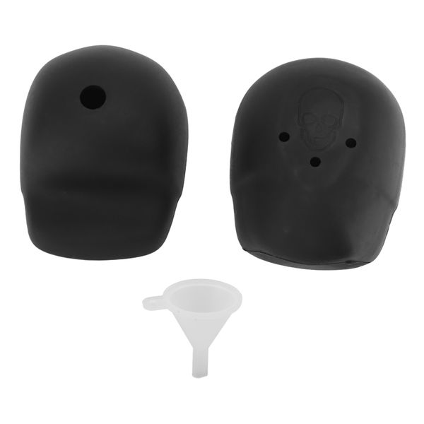 Silicone Skull Ice Ball Mold With Hole For Drinks