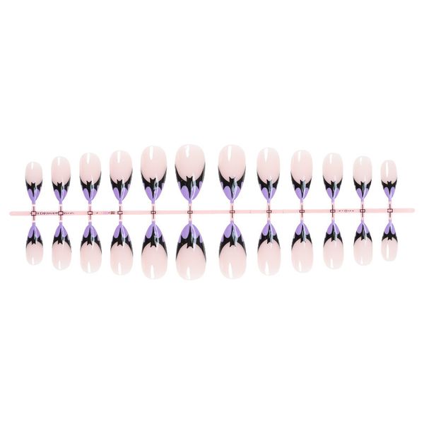 Wearable Nails French Style Detachable Bat Tips
