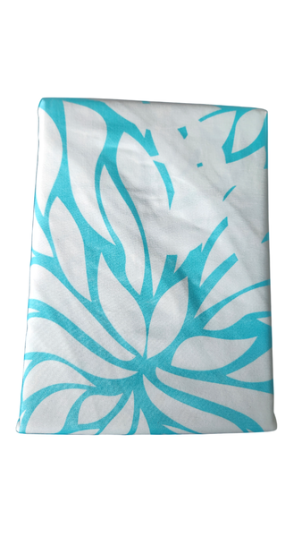 Home Style Superior 4-Pieces Sheet Set Queen Light Blue &amp; White