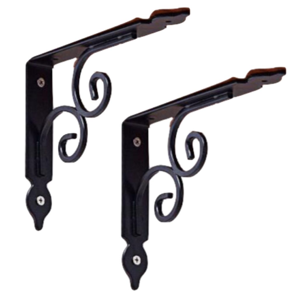 Home DIY Decorative Right Angled Wall Bearing Shelf Support Brackets 2 Set