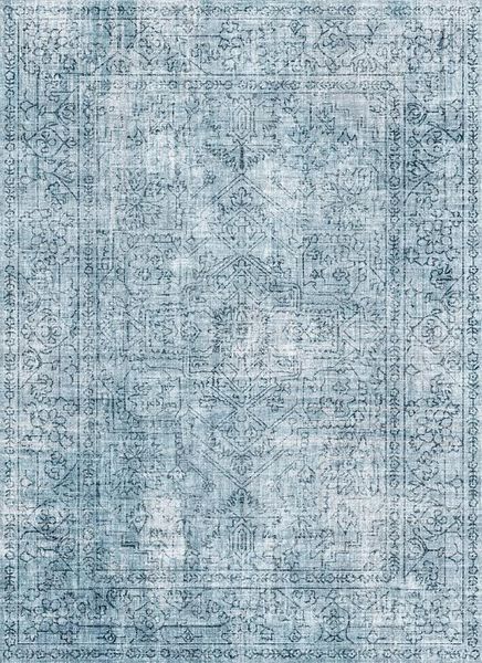 Dial A RugJarvis Abstract Centre Medallion Blue