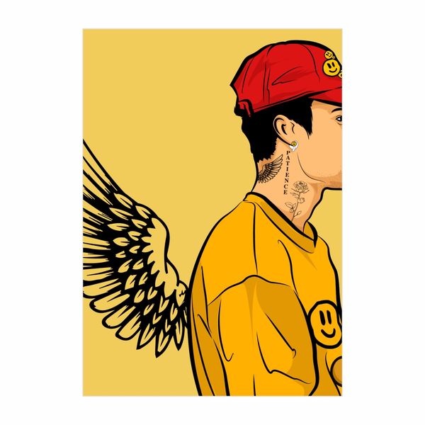 Justin Bieber Wings Yellow - A1 Poster