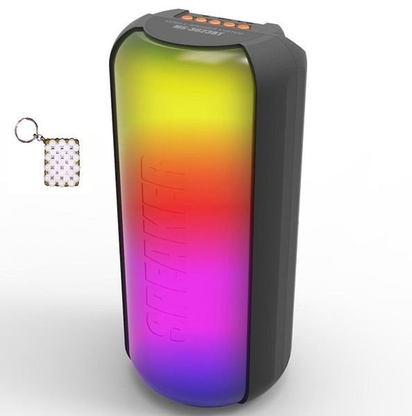 Bluetooth Speaker With 5 Modes LED Light 6W x 2 MS-3623BT+key holder