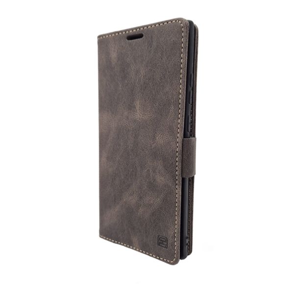 Magnetic Wallet Phone Case for Samsung Galaxy Note20 Ultra - Dark Brown