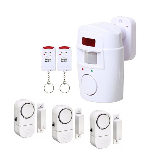 Wireless Burglar Alarm Motion Detection Home Window Door Security System