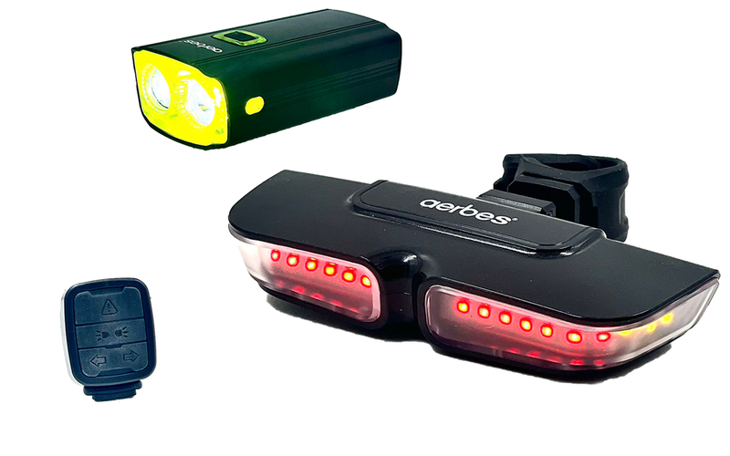 USB Rechargeable Bike Lights Set