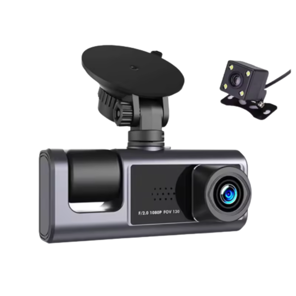 Car Dashcam with Rear lens Night Vision car inside car outside