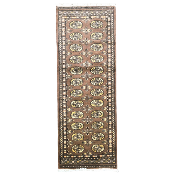Carpet Express &amp; Decor/HandMade Bokhara Brown/Yellow Carpet - 184 x 63cm