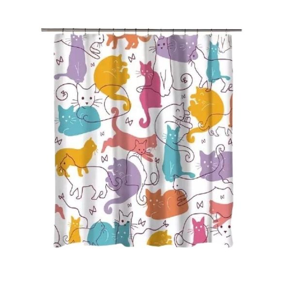 Shower Curtain Modern Custom Design Cats Shop Today. Get it