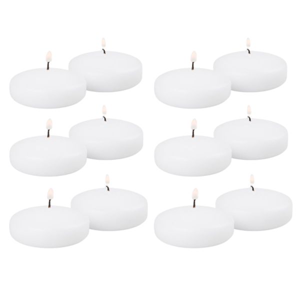 Exquisite And Long-Lasting Floating Candles - 12 Piece